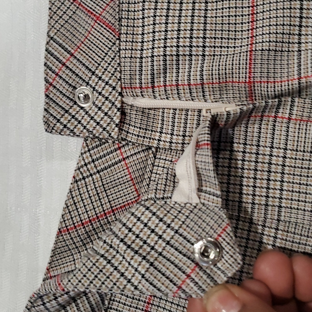 Divided Plaid Pleated school girl  Preppy  Micro Mini Skirt - Picture 6 of 8